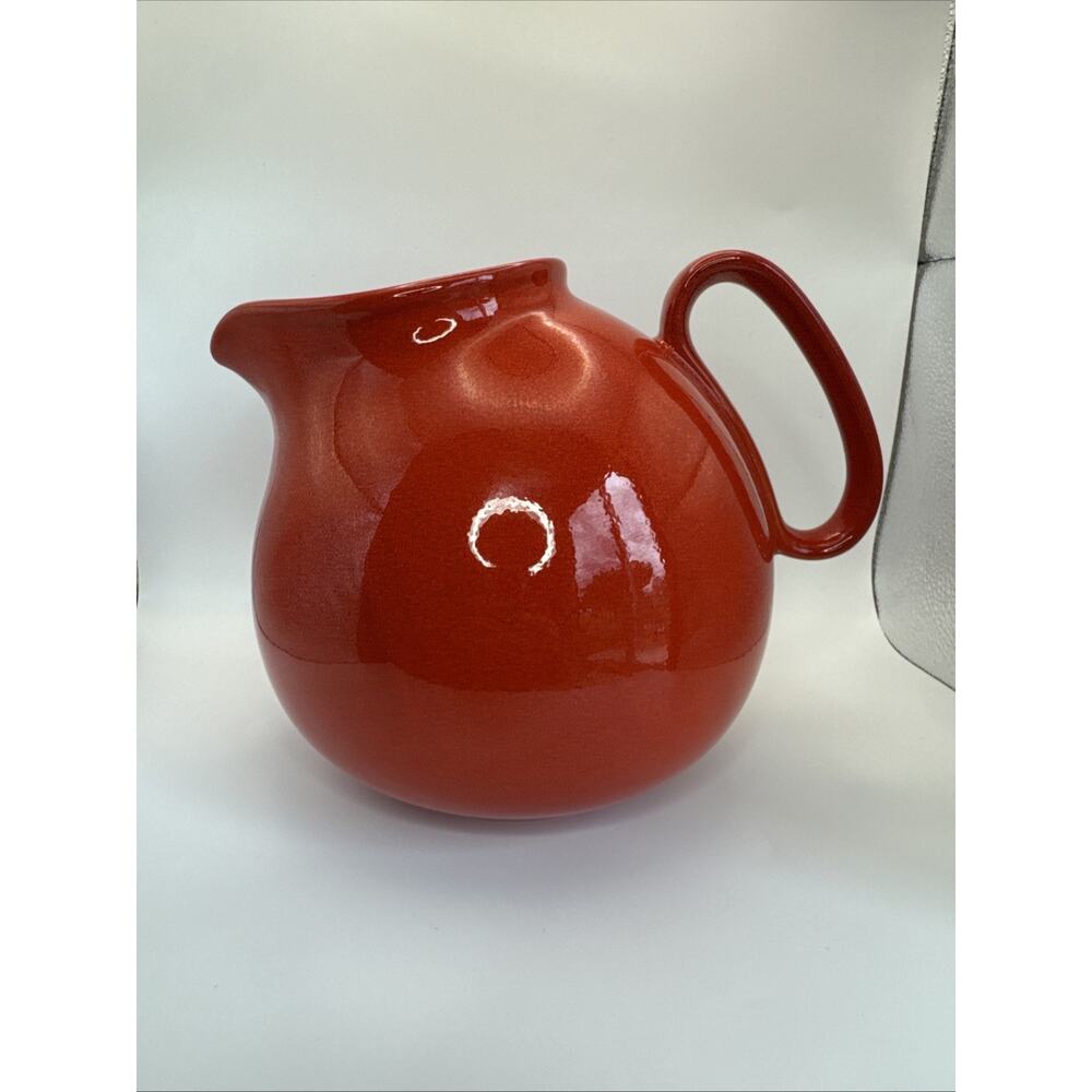 Vintage Waechtersbach‎ Solid Red bubble shaped 70 oz Pitcher